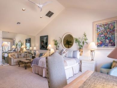 Large Bedroom with Seating and King Bed